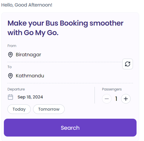 Kathmandu to biratnagar bus booking